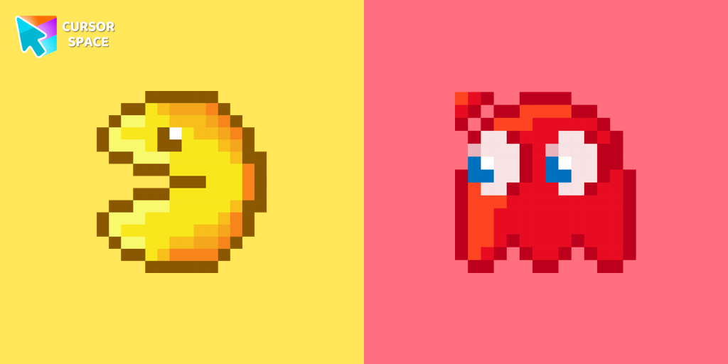 Pac-Man Pixel Cursor
