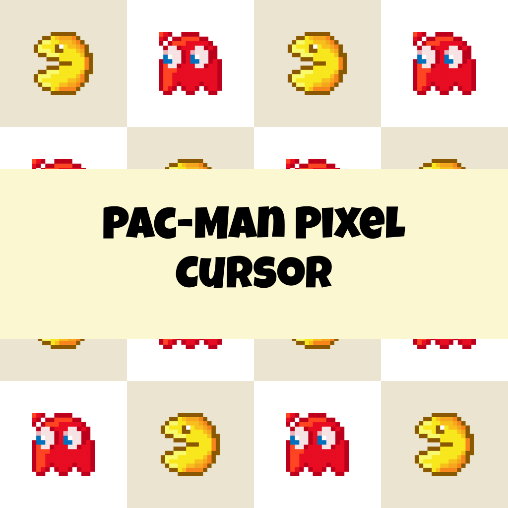 Pac-Man Pixel Cursor